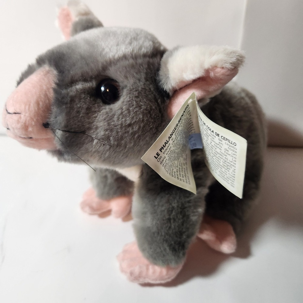 Wild Republic Cuddlekins Brushtail Possum Plush 12 Inch Stuffed Animal Grey